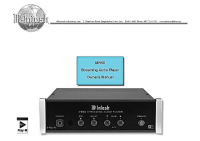 McIntosh MB-50 - Owners manual